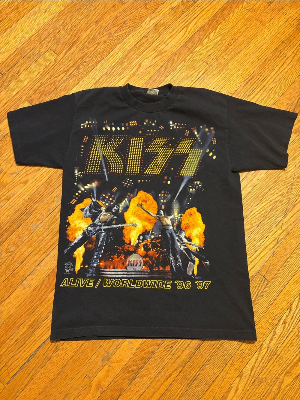 Vintage 1997 Kiss Alive Worldwide 96 97 Tour T Shirt